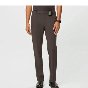 FIGS PRO Straight Leg Trouser Classic Short Medium Brown size S